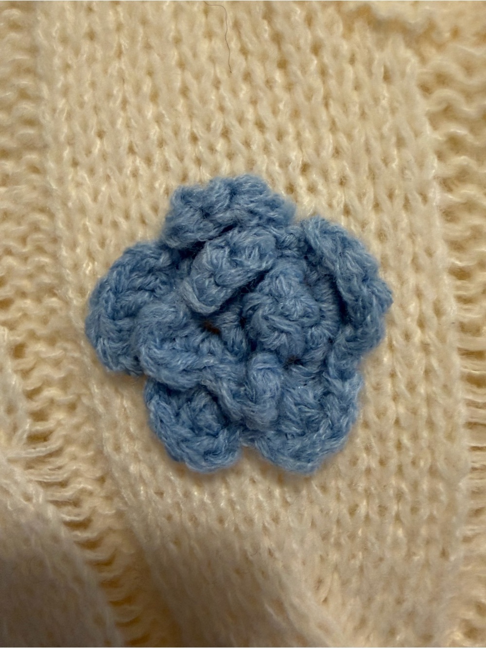 Hannah Banana All Over Flower Bable Sweater Size 14 - Picture 5 of 6